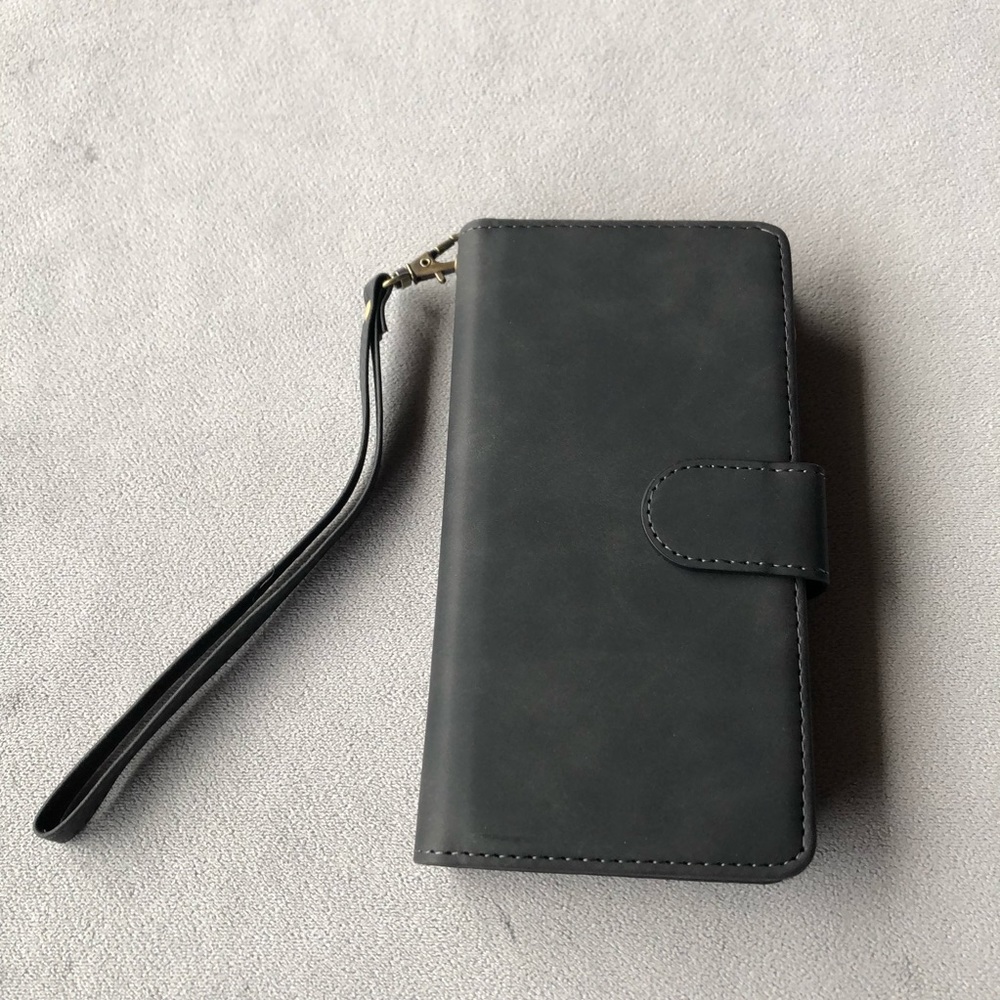 iPhone 12 / 12 Pro ~ Leather Wallet Phone Case ~ Black ~ Brand New!